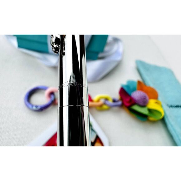 Beautiful🥰 Tiffany & Co Caduceus Clip Retractable Ballpoint Pen in Silver - Picture 3 of 9